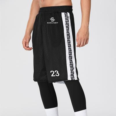 China Moisture Wicking Mesh Jersey Shorts Custom Number Quick Dry Logo Mens Basketball Woven Polyester Shorts Hot Sale Cheap Wholesale Breathable for sale