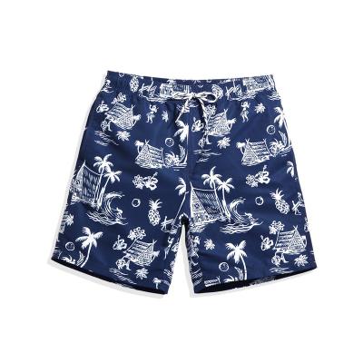 China Wholesale New Trend QUICK DRY Drawstring Lace Up Floral Embossed Panel Shorts Men's Short Sets 2021 for sale