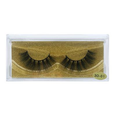 China Deeply 2022 Eyelashes Thick Black Natural Fluffy Eyelashes Artificial Handmade 3D False Mink Eyelashes Cross False Eyelashes for sale