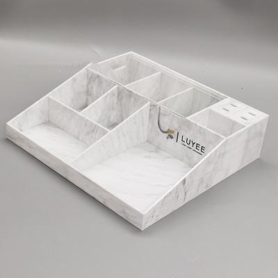 China New Acrylic Customizable Color Eyelash Extension Tool Marble Eyelash Storage Box for sale