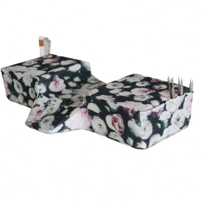 China Wholesale Memory Eyelash Extension Tools Flower Pattern Pillow Memory Foam With Acrylic Pillow Shelf for sale