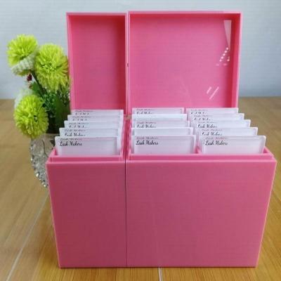 China Wholesale Customized Dustproof And Waterproof Eyelashes Display 10 Layers Acrylic Eyelash Case 160x106x128mm Or Custom for sale