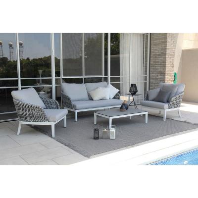 China High quality modern outdoor hotel patio convertible lounge chair wicker and rattan garden sofa set for sale