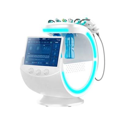 China WeSchoen Acne Treatment 2022 7 in 1 Smart Oxygen RF Facial Aqua Skin Dermabrasion Hydrofacials Machine Ice Blue for sale