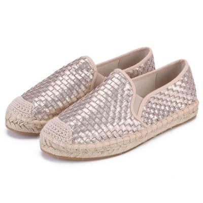 China Latest Fashion Deodorization Ladies Casual Shoes Flat Hemp Nature Unique Women Sneakers for sale