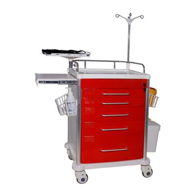 China High Quality Cheap Patient Drugs Patient Hospital Mobile Crash Cart Emergency Medicine Nursing Trolley For Clinic for sale