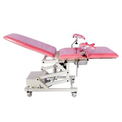 China Metal Hospital Furniture Medical Portable Electric Obstetric Bed Examination Delivery Gynecological Table for sale