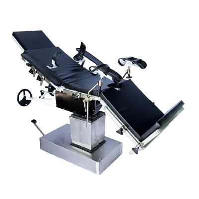 China Metal All Mechanical Stainless Steel Full Theater Bed Manual Surgical Operation for sale