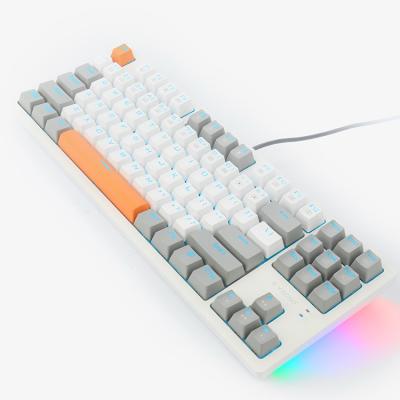 China Popular Gaming 3-RGB RGB Keyboard Custom Wired 87 KEY Mechanical Keyboard Gamer Keyboard for sale