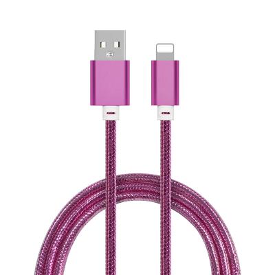 China Convenient PVC USB Cable PD 18W USB A To Light Up Cable 1m/2m/3m Charging Attach Compatible For iPhone Charger for sale