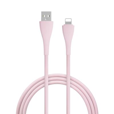 China 1m/2m/3m USB A Convenient Silicone Charger Fast Charging Data to Lighting for Iphone for sale