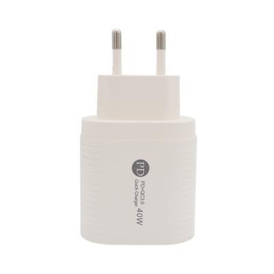 China 40W Cell Phone 40W Palladium 65W EU Plug USB C Charger Block 2 USB C Charger Block Palladium Port Chargers For Mobile Phone Universal for sale