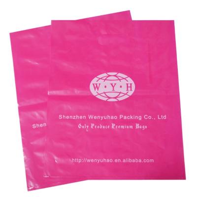 China Security Custom Printing Die Cut Plastic Packaging Bag Thank You Merchandise Bag Shopping Bag for sale