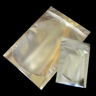 China Custom Transparent Straight Resealable Foil Zipper Seal Food Grade Mylar Zipper Envelope Aluminum Foil Bag Packaging for sale