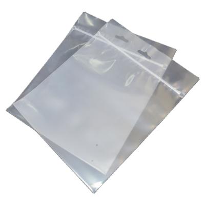 China Heat Sealing Line Customizable Design Waterproof Plastic +tear Clothing Packaging Translucent Zip Lock Bags With Zipper for sale