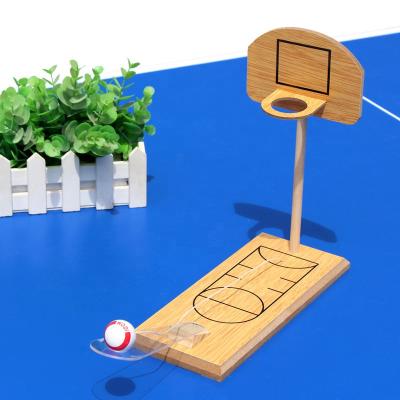 China New Zealand pine/sapele/RJ rubber wood funny mini game table top home drinking basketball game for sale