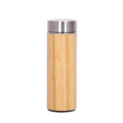 China RJ Factory Direct Sales Sustainable Eco Stainless Steel 350ml Bamboo Thermos Vacuum Cup for sale