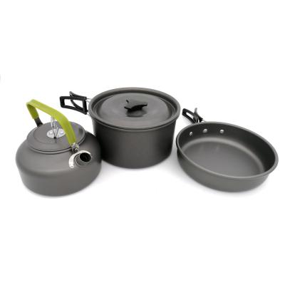 China Wholesale 3-4 Person Camping Sustainable Kitchen Accessories Portable RJ Cooking Set for sale