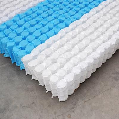 China Foldable Queen Size Compressed Roll Packing Anti Fire 5 Zone Pocket Spring For Hotel Mattress Inner Spring for sale