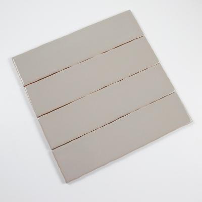 China Vitagres New Year Modern Brown Glossy Stock 75x300mm Kitchen Wall Tile for sale