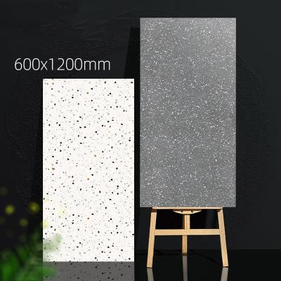 China Glazed Metal Tiles Vitagres Terrazzo 60x60 80x80 100x100 High Quality Slip Porcelain Non Polished Large Slab Ceramic Terrazzo Floor Tile for sale