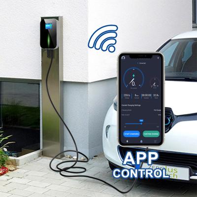 China Residental/commerical using Wifi type 7kw - 2 ev charger wallbox electric car charger station for sale