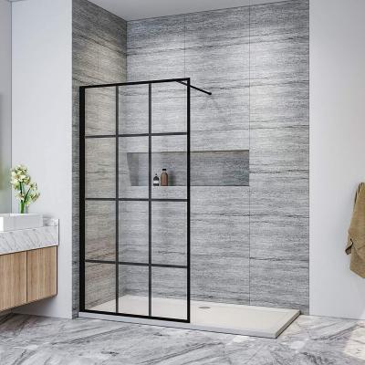 China Modern SALLY Walk-In Framed Tempered Glass Shower Door Safety Sliding B2B Quick Public Shower Building Glass Door for sale