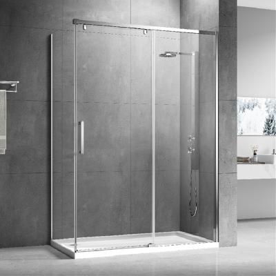 China Modern Bathroom Accessories Set En Suite Shower Room Sliding Door Shower Enclosure Corner Frameless Glass Shower Enclosures for sale