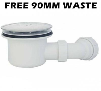 China Standard Size UK Connection Quick Flow Shower Waste Strainer Waste Drain With 900mm Hi-Flow for sale