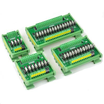 China Epoxy 24v 6 Channel Spdt Omron Relay Module PLC Output Amplified Board for sale