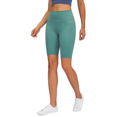 China 2021 Breathable Woman High Waist Yoga Shorts Hip Summer Sports Tight Elastic Short Pants- Seamless for sale