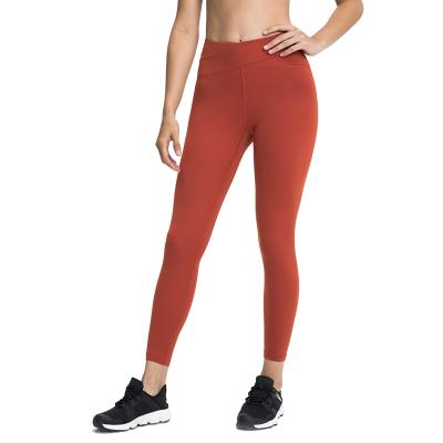 China New Autumn And Winter Solid Color Sports Pants Gym Seamless Women's Breathable Sports Capris for sale