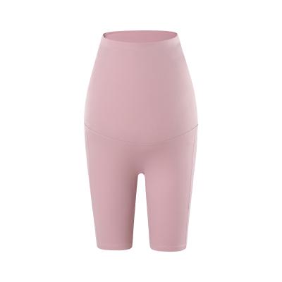 China Breathable Quality Guaranteed Solid Color Anti Dirt Tight Pregnant Women Yoga Shorts for sale