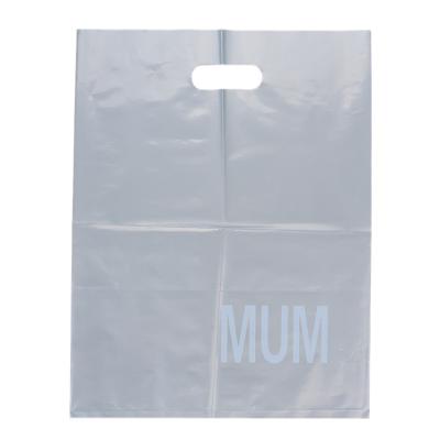 China BIODEGRADABLE Biodegradable Material Die Cut Plastic Shopping Bags With Customized Logo Picture for sale