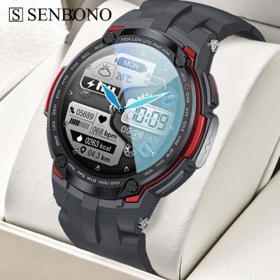 China 2022 SENBONO V6 Touch Screen Blood Oxygen HD Touch Screen Fitness Tracker OEM/ODM Smart Watch Men Waterproof SmartWatch ECG+PPG ip68 Full for sale