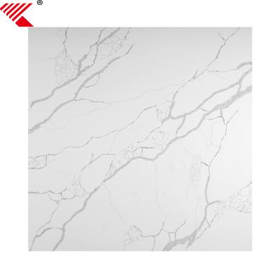 China Best Price Heat Resistant Calacatta Quartz Slabs Artificial White Quartz Countertops Made By China Manufacture for sale