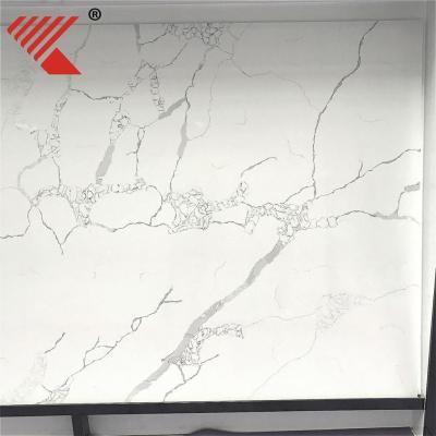 China Sale waterproof/high temperature hot white calacatta prefarb resistance/anti-scratch/no radiation artificial quartz stone for countertops for sale