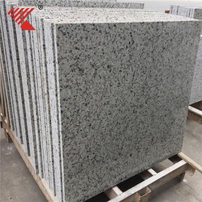 China Scratch / Stain / Heat Resistant White Cream Granite Floor Tiles for sale