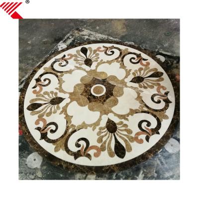 China Flooring Decorative Flower Waterjet Marble Tiles Design Flooring Pattern for sale