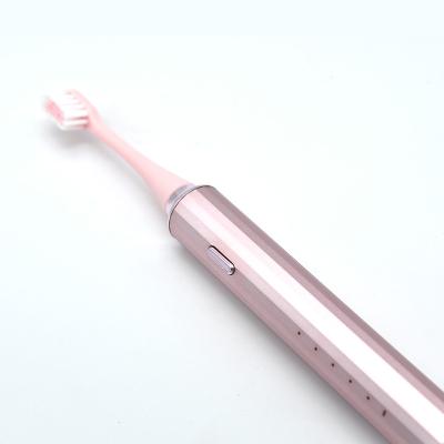 China Non-slip Metal Design Metal Housing Electric Toothbrush Dental Hygiene Product Oral Tooth Cleaning Electric Toothbrush for sale