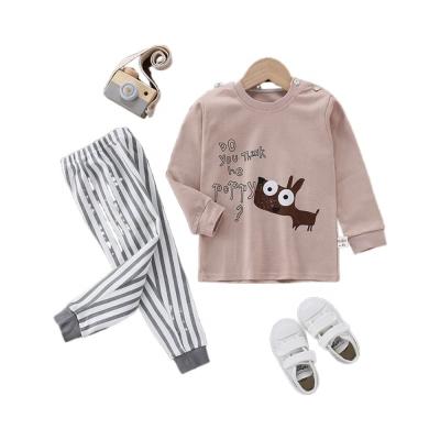 China Smart Casual Fashion pajamas set cotton girls boys cartoon for sale