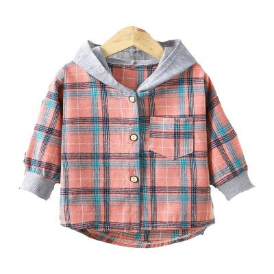 China Washable Hot hoodie splicing striped button Long sleeve fall baby boy hoodie for sale