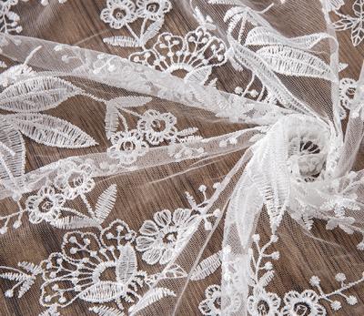 China New product fashion customization viable hot cheap exquisite white lace fabric decorative lace for sale