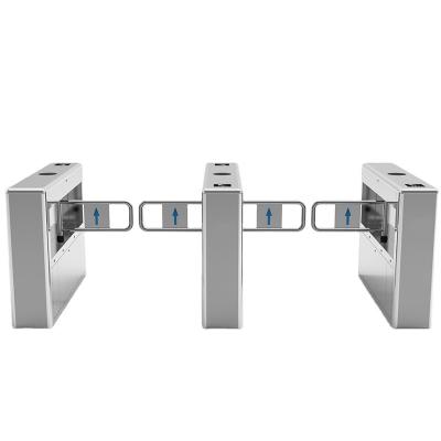 China Best Selling Elegant Full Automatic Hotel Face Recogntion Fingerprint Access Swing Turnstile Barrier Gate For Hotels for sale