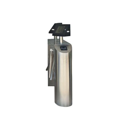 China 304 stainless steel half height tripod turnstile gate height 3 arm turnstile with barcode access control system for sale