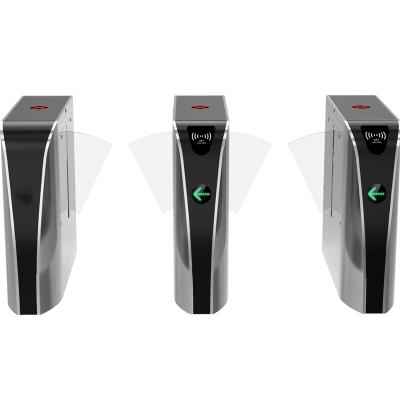 China 304 Stainless Steel Automation Gate Barrier Flap Turnstile With Uhf Rfid Reader Access Control System Security For Tourism. for sale