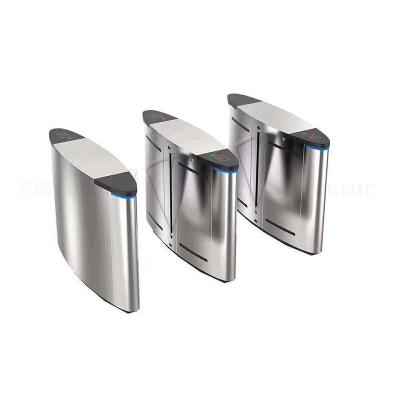 China Security Access Control Management Flap Turnstile Card Code Reader Access Control System Security Barrier Retractable Gate for sale