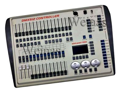 China 1024 Mini Pearl DMX Lighting Controller / Small DMX Controller 10 Scene Can Read for sale