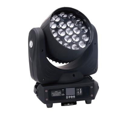 China Disco Concert Stage Moving Head Light Rgbw LED Wash With Zoom 19pcs 15w Lamp for sale