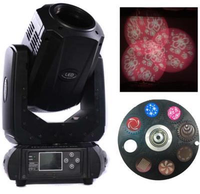 China 200W 3 In 1 LED Zoom Moving Head Light 3 Facet Prism And 2 Gobo Wheels for sale